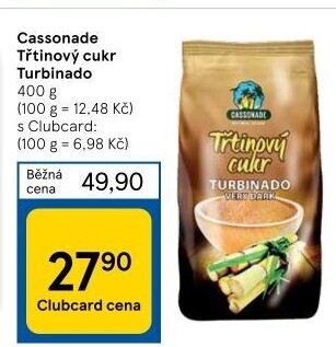 Třtinový cukr Turbinado Cassonade