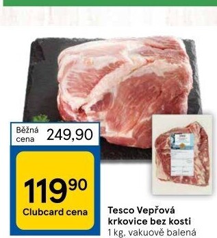 Vepřová krkovice bez kosti Tesco