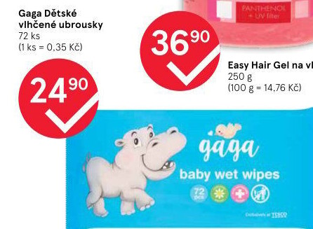 Vlhčené ubrousky dětské Gaga