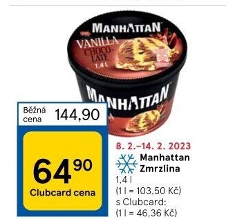 Zmrzlina v kelímku Manhattan Nestlé