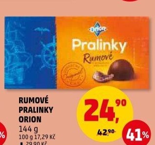 Bonboniéra Pralinky rumové Orion