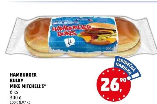 Bulka na hamburger Mike Mitchell'