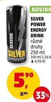 Energetický nápoj Silver Power