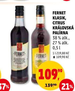 Fernet klasik Královská palírna