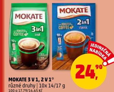 Instantní káva porcovaná 3v1 Mokate