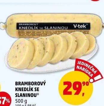 Knedlík bramborový V-tek