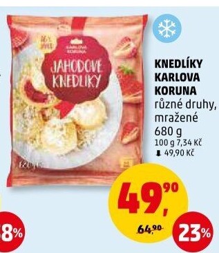 Knedlíky mražené Karlova Koruna
