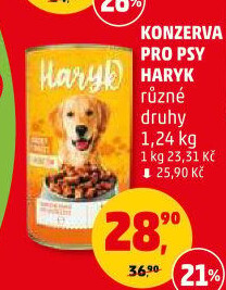 Konzerva pro psy Haryk