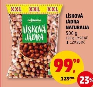 Lískové ořechy Naturalia