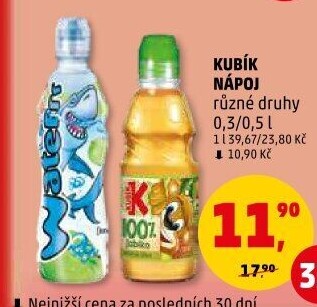 Nápoje Kubík