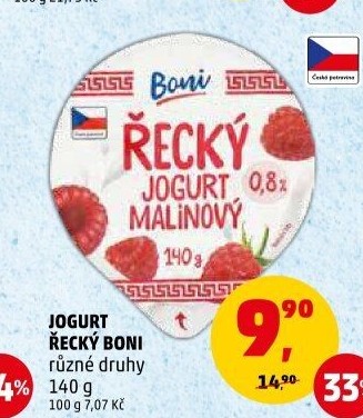Ochucený jogurt řeckého typu Boni