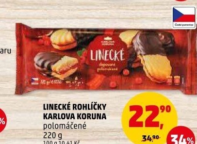 Rohlíčky linecké Karlova Koruna