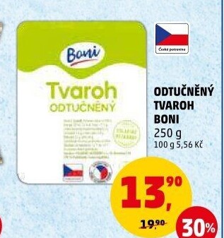 Tvaroh měkký odtučněný Boni