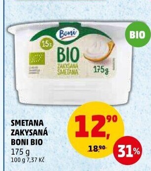 Zakysaná smetana bio Boni