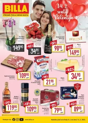 akční leták BILLA 8.2.2023-14.2.2023