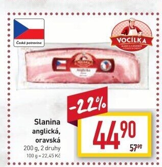 Anglická slanina Vocílka
