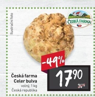 Celer bulva Česká farma
