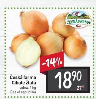 Cibule žlutá Česká Farma