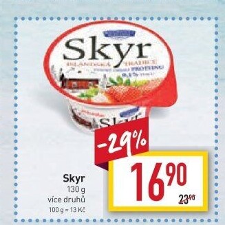 Dezert zakysaný ochucený Skyr Bohušovická mlékárna