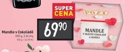 Mandle v čokoládě Poex