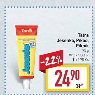 Mléko kondenzované Jesenka Tatra
