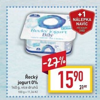 Ochucený jogurt řecký 0% Milko