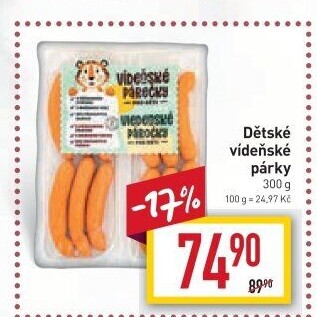 Párky vídeňské dětské Bilbo