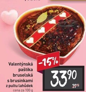 Paštika bruselská s brusinkami