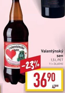 Pivo řezaný ležák Valentýnský sen Pivovar Nová Paka