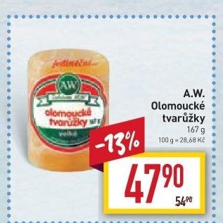 Sýr tvarůžky olomoucké A.W.