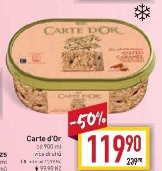 Zmrzlina ve vaničce Carte D'