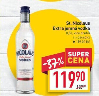 Vodka extra jemná St. Nicolaus