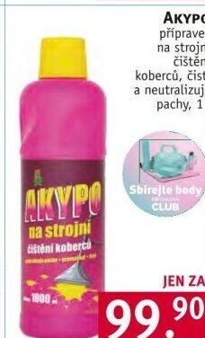 Čistič na strojní čištění koberců Akypo