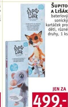 Dětský sonický kartáček Šupito a Lišák