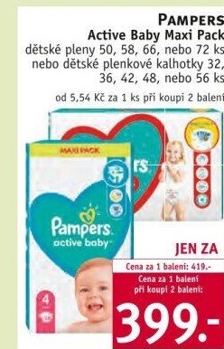 Pleny dětské Active Baby Pampers
