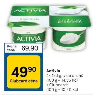Bílý jogurt Activia Danone