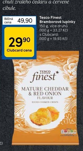 Bramborové lupínky Tesco Finest
