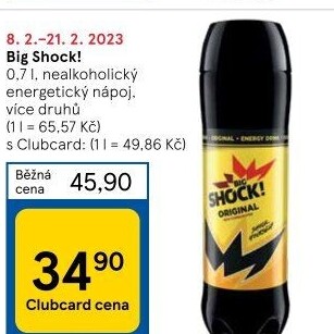 Energetický nápoj Big Shock