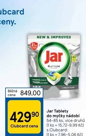 Kapsle do myčky Jar