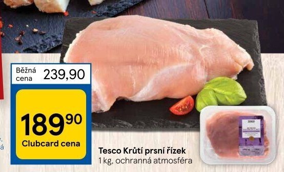 Krůtí prsní řízky Tesco