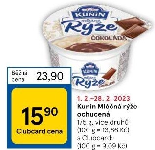 Mléčná rýže Kunín