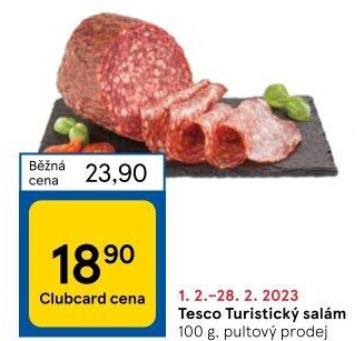 Salám turistický Tesco