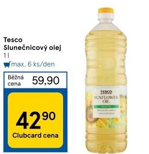 Slunečnicový olej Tesco