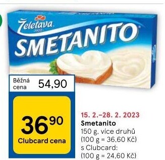 Sýr tavený Smetanito Želetava