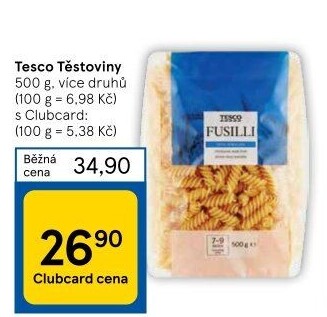 Těstoviny Tesco