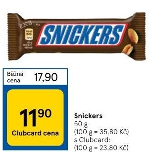Tyčinka Snickers