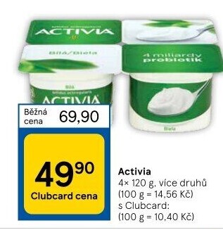Bílý jogurt Activia Danone