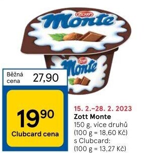 Dezert Monte Zott