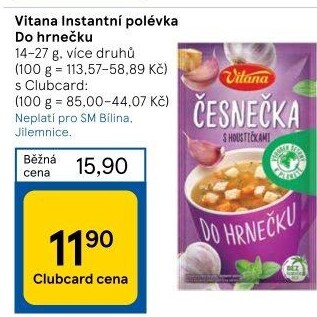 Instantní polévka do hrnečku Vitana