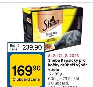 Kapsičky pro kočky Sheba